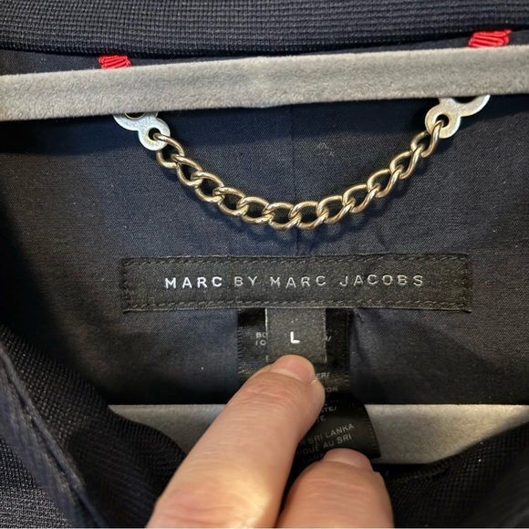 🌼 Marc by Marc Jacobs Navy Blazer - size L​​​​ - Picture 3 of 7